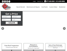 Tablet Screenshot of eliteroofingservices.com